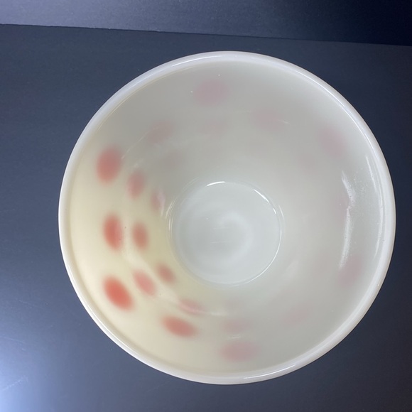 FireKing Oven Ware Red & White Nesting Bowl - Picture 2 of 7